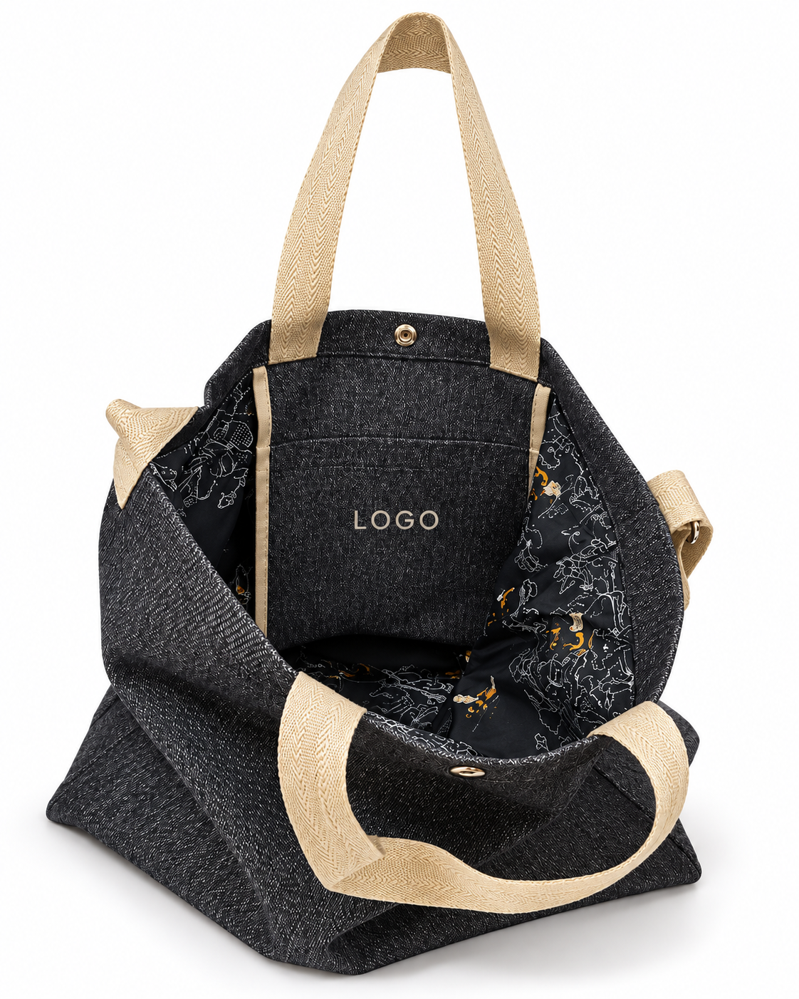 Recycled tote bag manufactured by Imagraphic