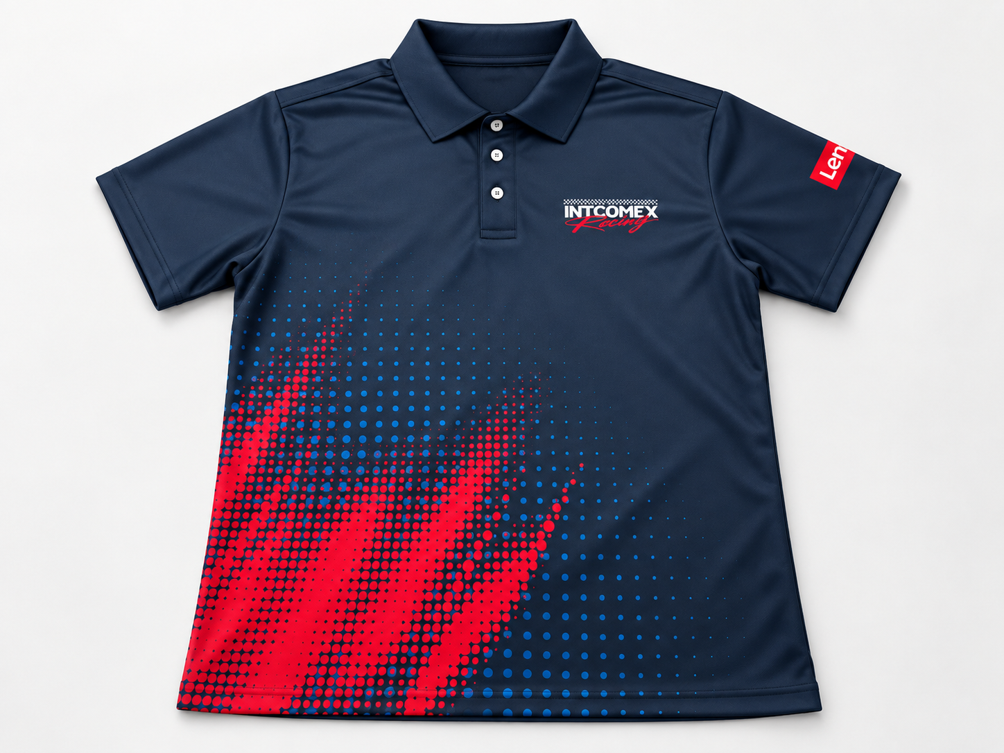 Full-color printed polos manufactured by Imagraphic