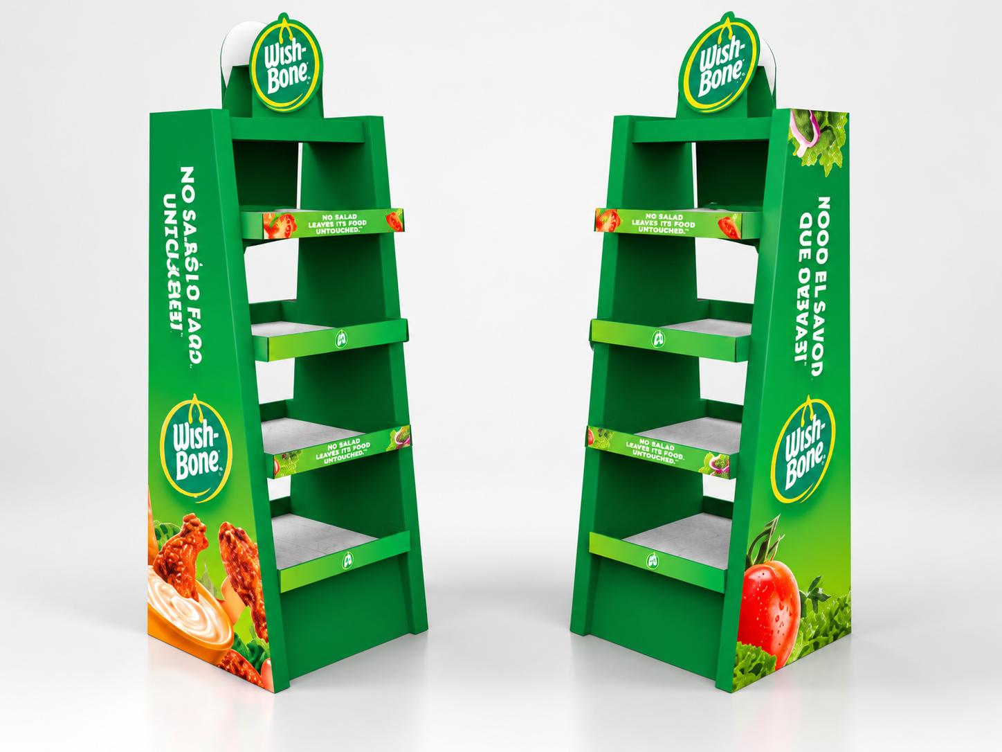 Cardboard floor display manufactured by Imagraphic