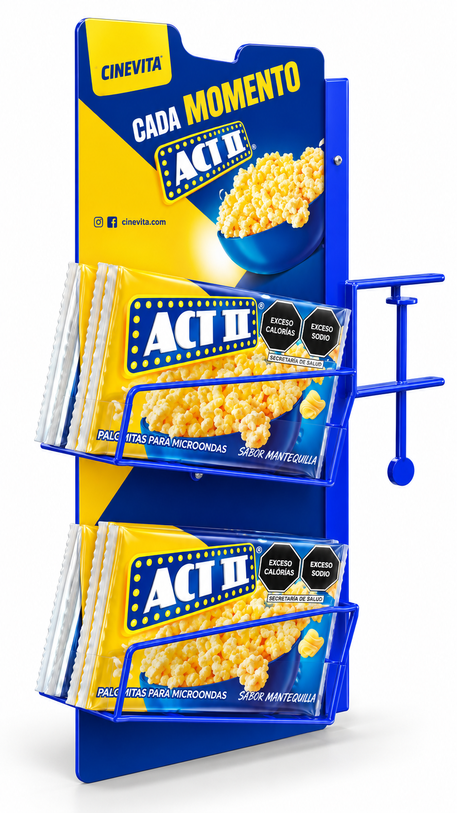 Metal merchandising display manufactured by Imagraphic